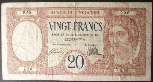 New caledonia p37a francs - caledonia,