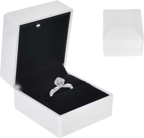 Boîte bague avec lumière - bague,