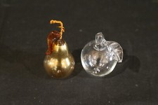 Fruit Verre Soufflé Murano Vintage Ans 60 70 Lotto Poire Pomme Antique