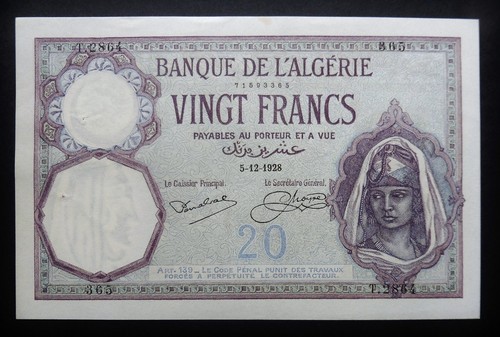Algérie francs 5 - algérie,