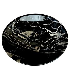 Bol Centre De Table En Marbre Noir Portoro Décor Maison Design Intérieur Ø 20cm