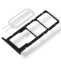 Tiroir Sim (Sim Tray) pour Huawei Honor 8X - (Noir / Black)