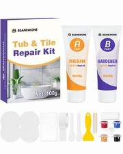 Kit Réparation Baignoire Acrylique Blanc Kit Réparation Email Baignoire pour ...