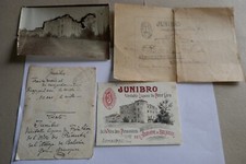 Maquette ancienne originale étiquette Liqueur frère Leon JUNIBRO Armagnac Gers