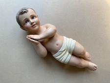 ENFANT JESUS YEUX SULFURES TIERRA SANTA EN COMPOSITE CRÈCHE / SANTON 46 CM