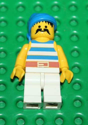 Lego minifig pirate blue - pirate,