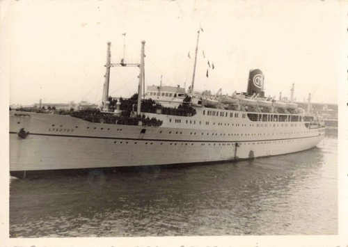 Ancienne photographie paquebot - photographie,