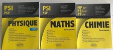 Lot de 3 livres de prépa - Maths, Physique et Chimie en parfait état