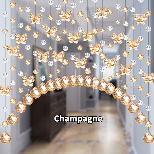 String glass beaded curtain - string,