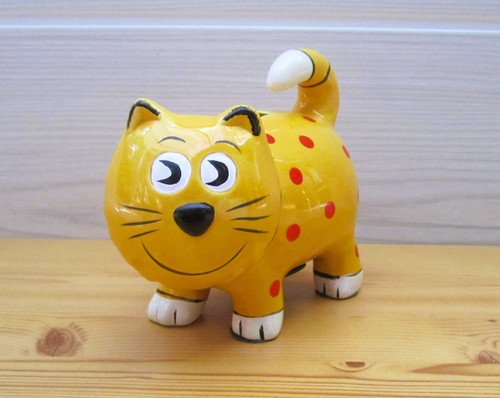 Tirelire chat céramique - chat,