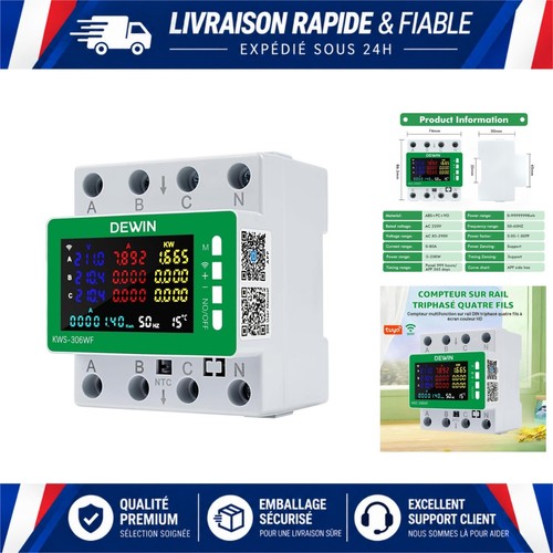 Compteur électrique triphasé