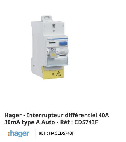 Hager interrupteur - hager,