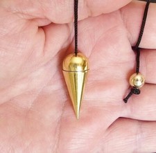 *  PENDULE  LAITON MASSIF DORE