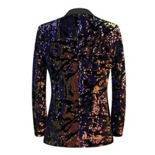 Hommes Sequin Costume Blazer