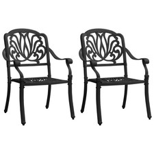 2x Chaises de Jardin Aluminium