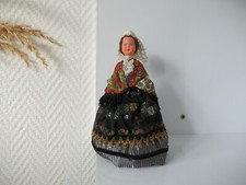 (N°19) ANCIENNE POUPEE FOLKLORIQUE DOLL PETITCOLLIN REGION BRETAGNE TREGUIER 