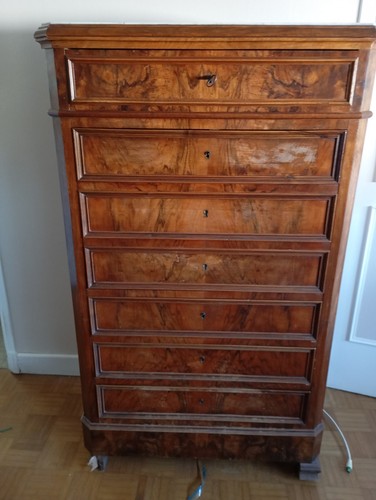 Secrétaire ancien bois marron