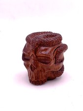 Memento mori ancien en bois