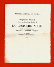 ER57-PROGRAMME MUSICAL-LA CROISIÈRE NOIRE-FILM DE L'EXPÉDITION-CITROËN
