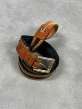 Ceinture cuir marron camel et