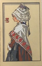 Cpa NORMANDIE Illust.Pochoir