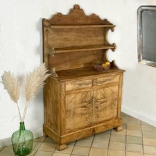 Ancien Buffet Dressoir Saint Hubert - Noyer Brut - Fin XIXème