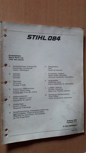 Stihl tronçonneuse 084 - stihl,