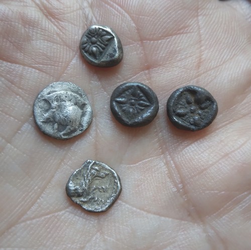 Lot oboles grecques en - de,