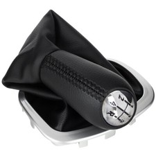 POMMEAU LEVIER DE VITESSE 5 +R SOUFFLET NOIR POUR RENAULT CLIO III GRANDTOUR