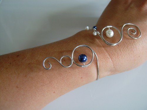 Bracelet bleu roi ivoire - roi/ivoire, p