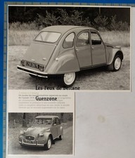 CITROEN 2CV 6 phares rectangulaires en 1974  photo document clipping 