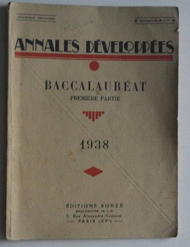 Annales développées - annales,