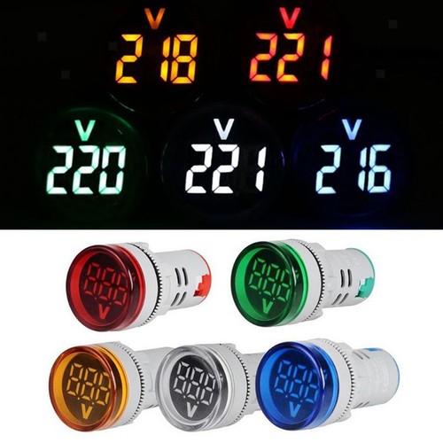 Mini voltmètre rond 12 - rond,