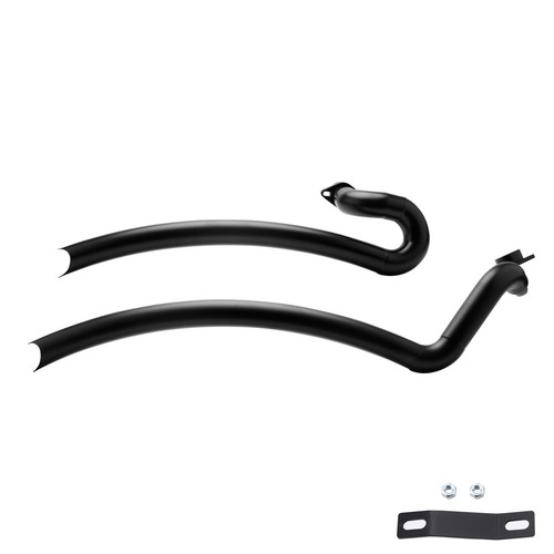 Black shortshots exhaust pipes - black,