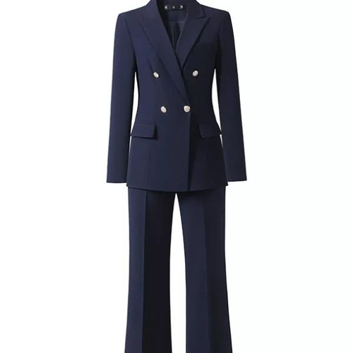 Tailleur femme bleu marine - tailleur,