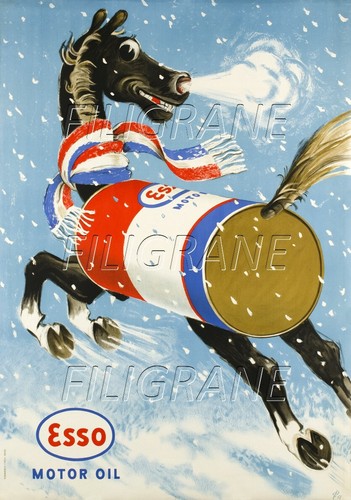 Esso motor oil rntb poster - motor,