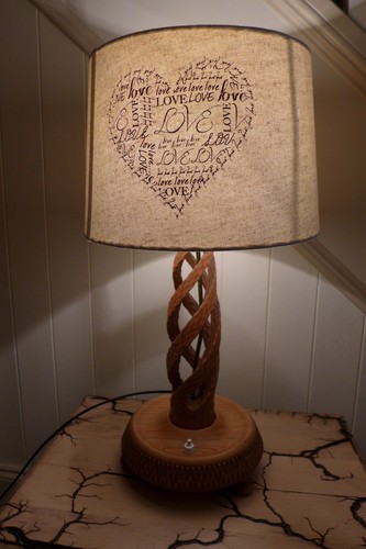 Ancienne lampe table en - ancienne,