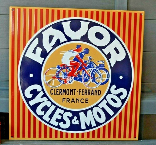 Plaque émaillée favor motos - émaillée,