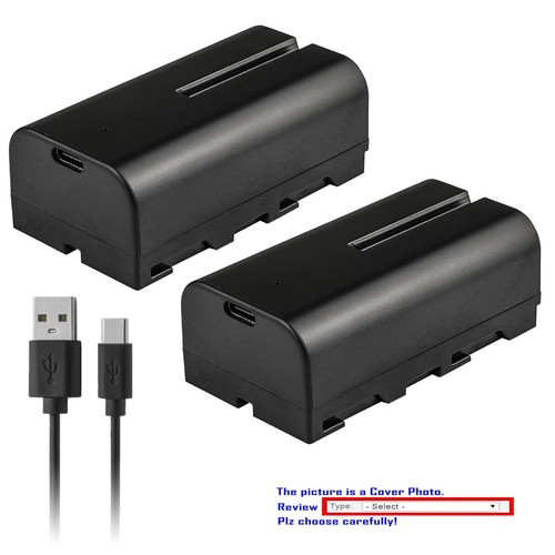 Kastar f570t usb battery - np-f570t, usb-c