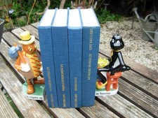 Serre livres en porcelaine les Fables de la Fontaine la Cigale et la Fourmi