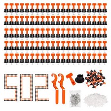 502 Pièces Croisillon Carrelage Autonivelant Calle de Nivellement pour Carrel...