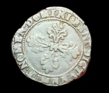 Henri III (1574-1589). Demi-franc au col plat 1590, M, Toulouse
