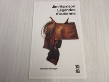 CP CARTE POSTALE PUBLICITE LIVRE 10-18 Jim HARRISON LEGENDES d'AUTOMNE - Vierge