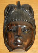2.4kg 33cm MASQUE AFRIQUE statue AFRICAIN BOIS african wood ART ETHNIQUE africa
