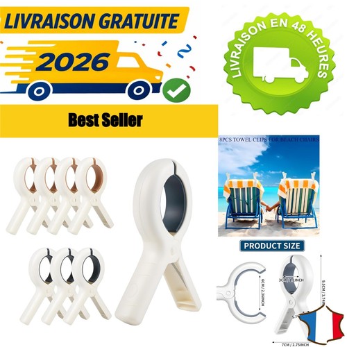 Grandes pinces linge - 8, à