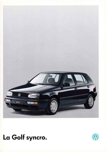 Catalogue brochure golf - brochure, vw
