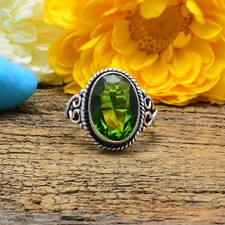 Joli Peridot Gemme Topaze 925