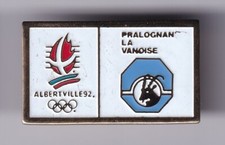 RARE PINS PIN'S .. OLYMPIQUE OLYMPIC ALBERTVILLE 92 SITE STATION PRALOGNAN ~24