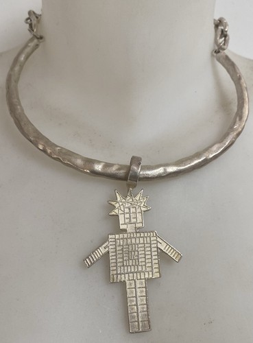 Vintage collier signé - , biche