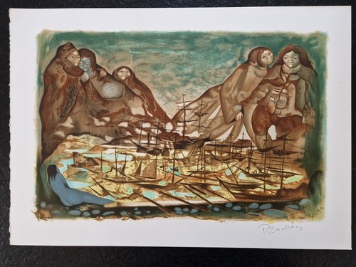 Pierre cadiou lithographie - pierre,